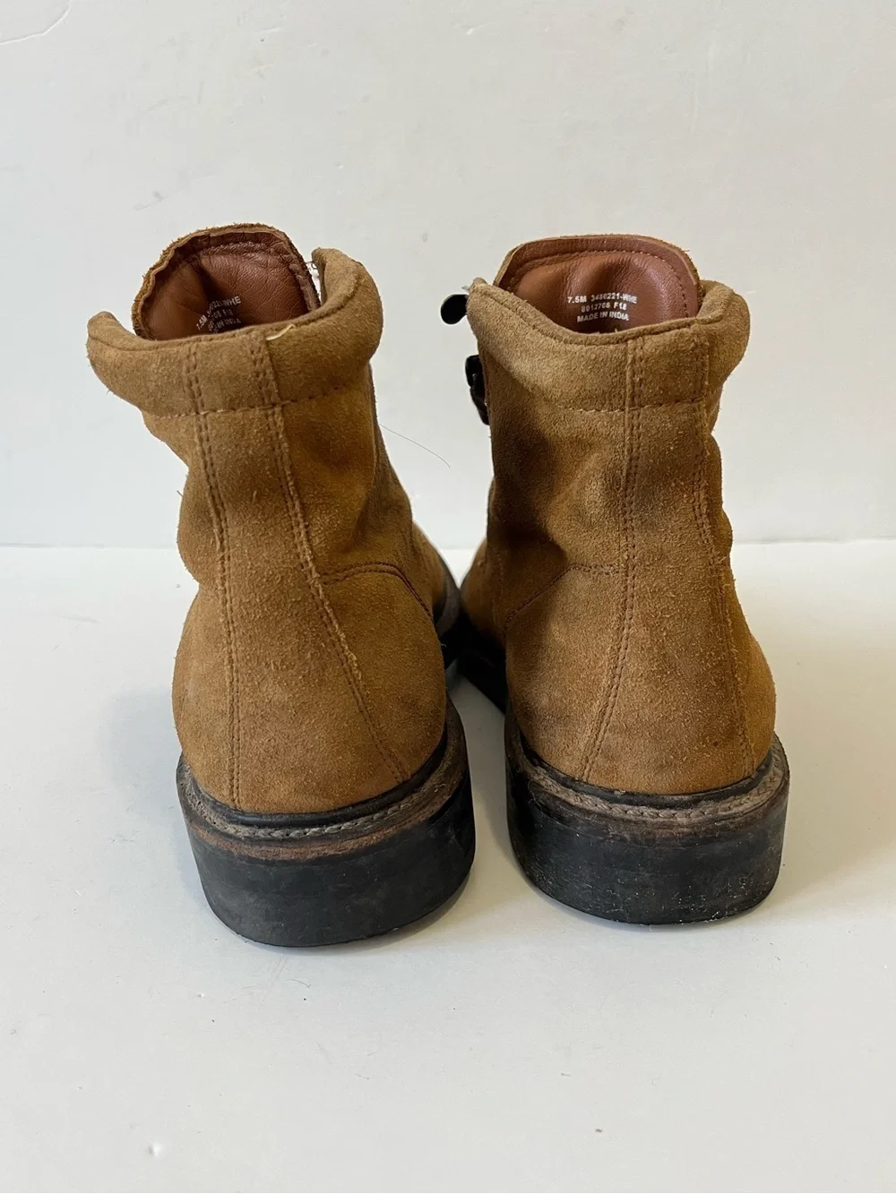Frye Men's Gordon Suede Lace Up Combat Boots Tan Size 7.5
